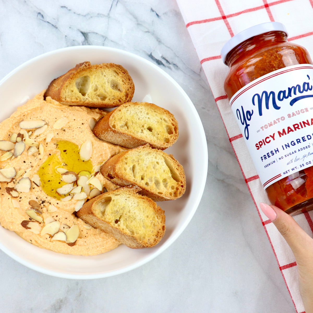 Spicy Marinara Whipped Feta Yo Mama's Foods