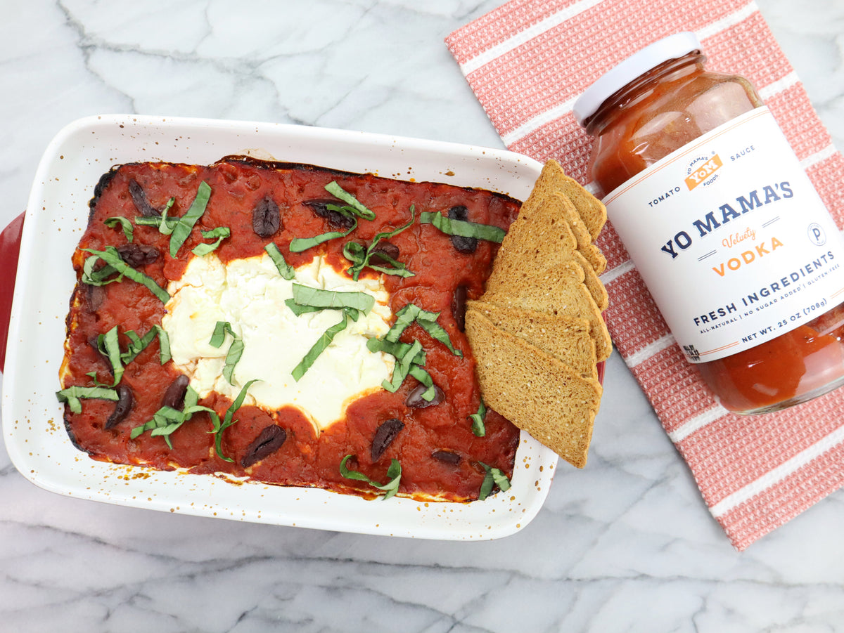 Vodka Goat Cheese Dip Yo Mama's Foods