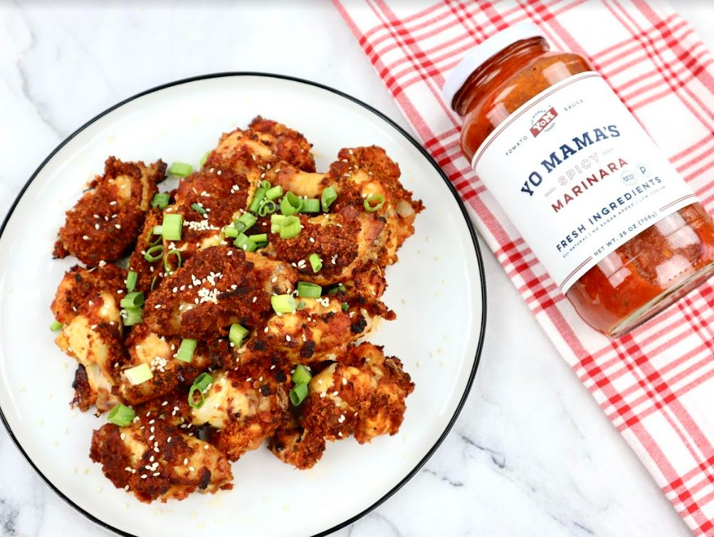 Spicy Marinara Wings - Yo Mama's Foods
