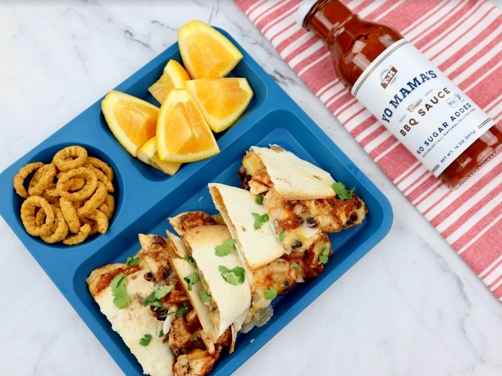 BBQ Chicken Quesadillas - Yo Mama's Foods