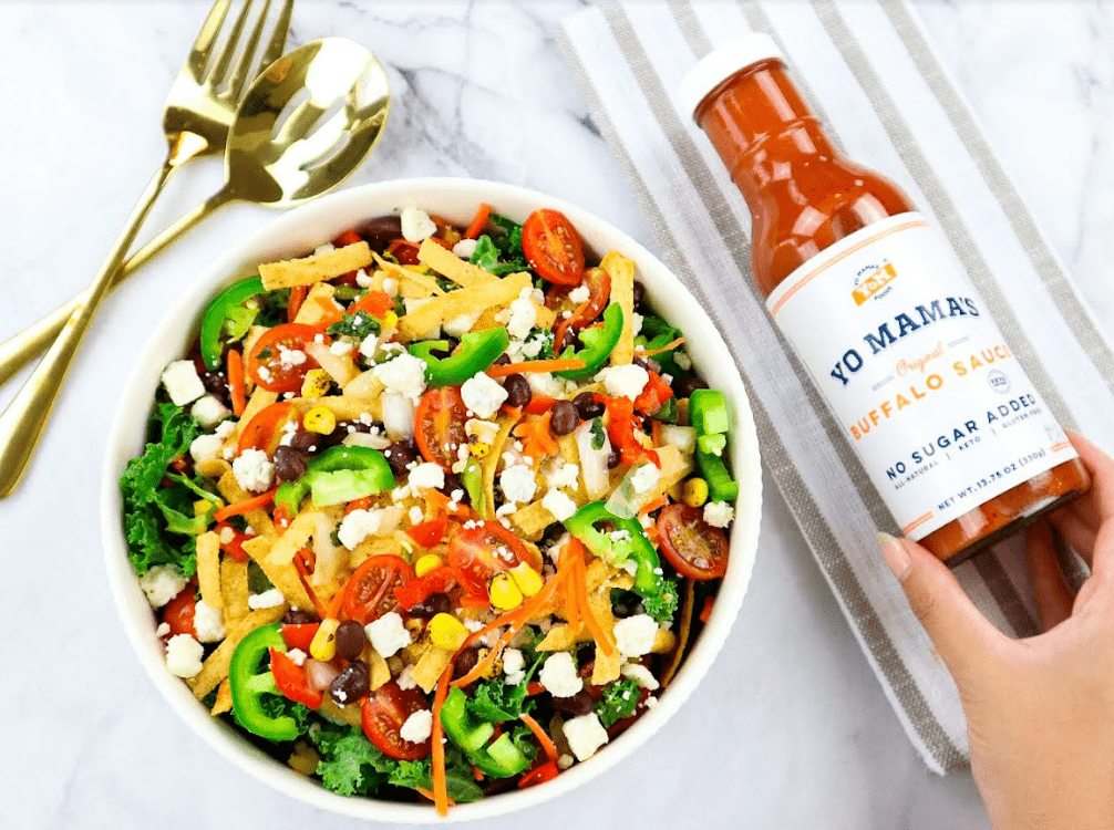 Buffalo Fiesta Salad - Yo Mama's Foods