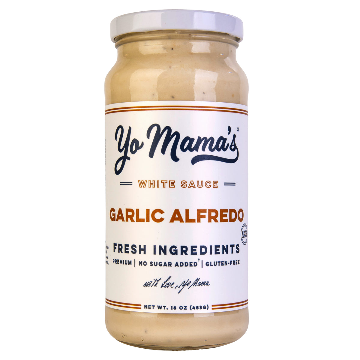 Roasted Garlic Alfredo Sauce Yo Mama's Foods