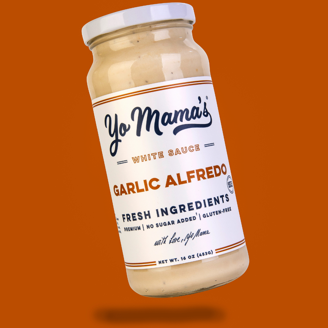 Roasted Garlic Alfredo Sauce Yo Mama's Foods